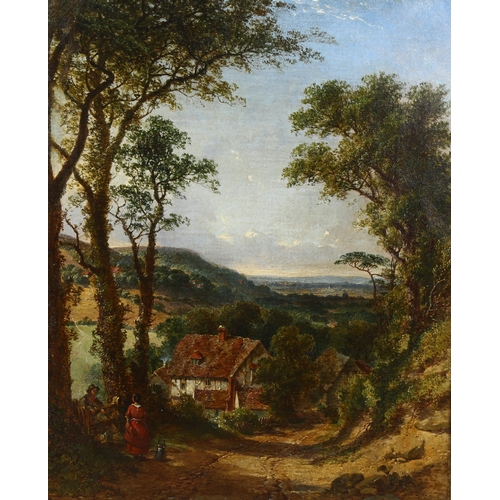 692 - **WITHDRAWN** -Attributed John William Buxton Knight (1842 - 1908), view from the North Downs near W... 