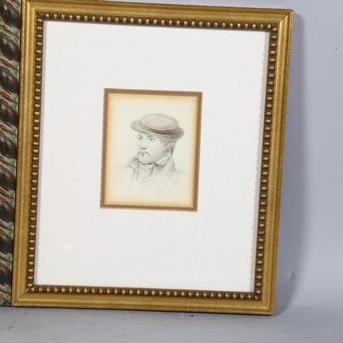 708 - 3 x 18/19th century watercolour sketches, 1 signed indistinctly, dated 1791, largest 15.5cm x 10.5cm