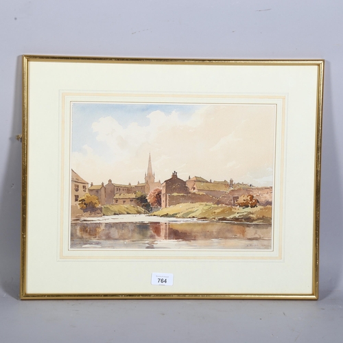 764 - Len Roope (1917-2005), views of Old Cockermouth Cumbria, 2 watercolours, signed and dated, largest 3... 