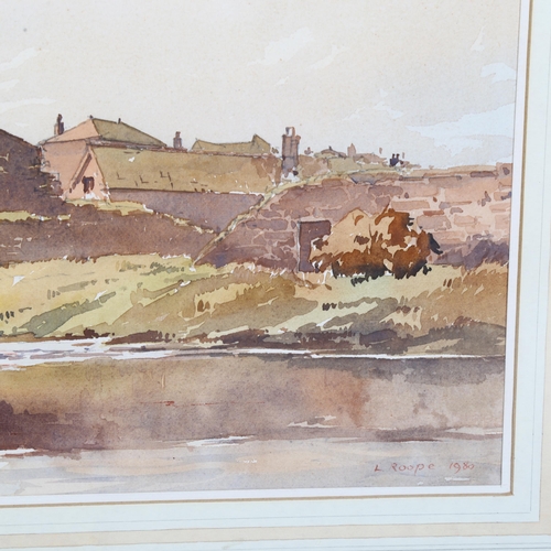 764 - Len Roope (1917-2005), views of Old Cockermouth Cumbria, 2 watercolours, signed and dated, largest 3... 