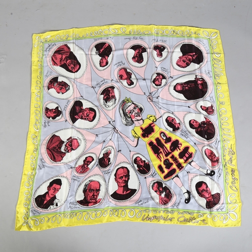 773 - Grayson Perry, silk headscarf designed for Arts Council Collection 2008, in original box and bag, 83... 