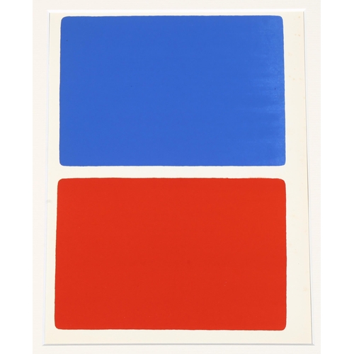 780 - Ellsworth Kelly, an original lithograph published by the Red Phone Gallery 1966, 25cm x 18.5cm, moun... 