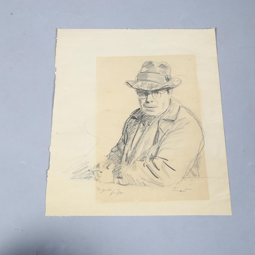 786 - Joseph Simpson (1879-1939), original pencil drawing, study for a published lithograph which is inclu... 