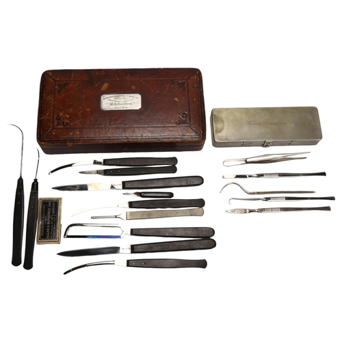 119 - 2 x 19th century boxes of medical instruments, belonging to English neurologist, Sir William Henry B... 