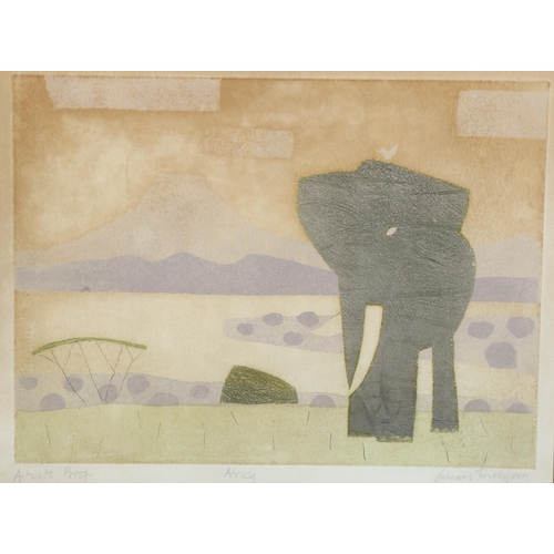 806 - Julian Trevelyan RA (British 1910-1988), 'Africa', artist's proof print, 'artist's proof' written lo... 