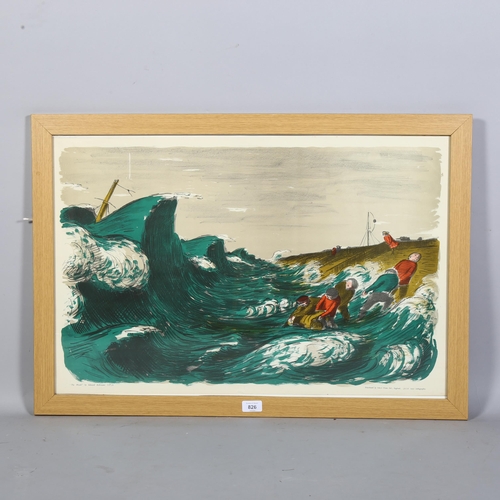 826 - Edward Ardizzone (British 1900-1979), 'The Wreck', original lithograph for a series of school prints... 