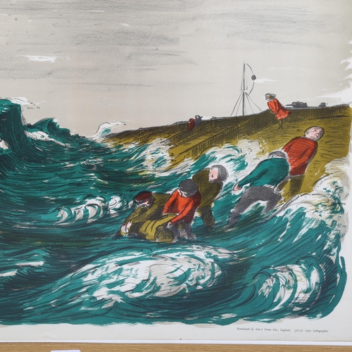 826 - Edward Ardizzone (British 1900-1979), 'The Wreck', original lithograph for a series of school prints... 