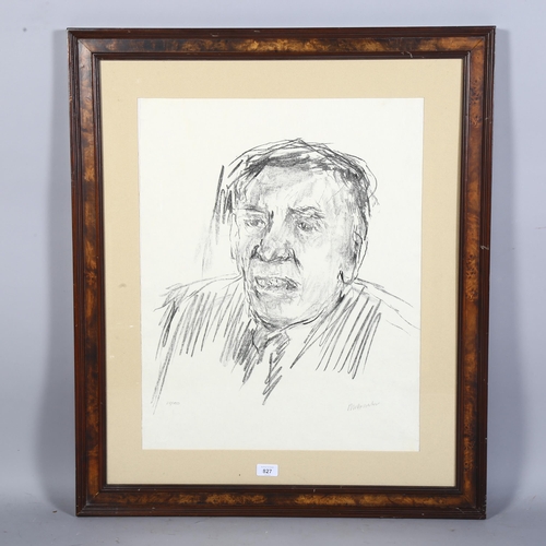 827 - Oscar Kokoshka (Austrian 1886-1980), 'Portrait No. 23/150', original signed lithograph, image 50cm x... 