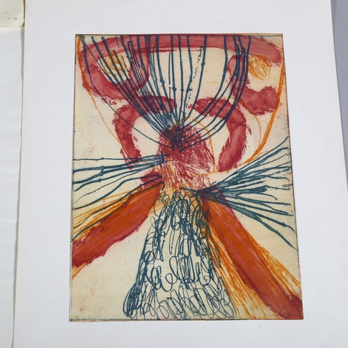 836 - Judith Penny (British 20thC) a portfolio of prints all abstract in style, all unframed, largest imag... 