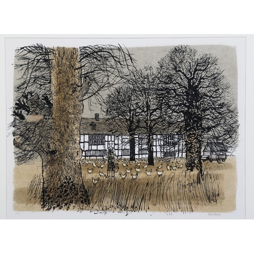 838 - Robert Tavener, 'Winter Paddock', lithograph, signed lower right, lower left edition 21/30, image 47... 