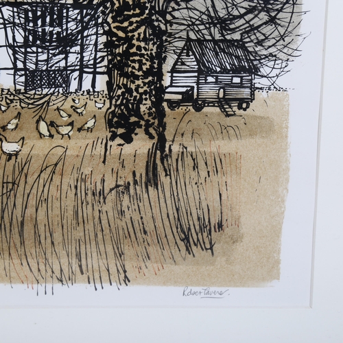 838 - Robert Tavener, 'Winter Paddock', lithograph, signed lower right, lower left edition 21/30, image 47... 