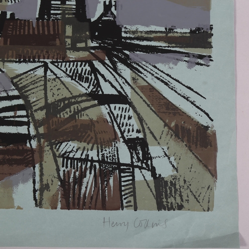 840 - Henry Collins (British 1910-1994) 'Landscape' screenprint, 1965, signed lower right, lower left proo... 