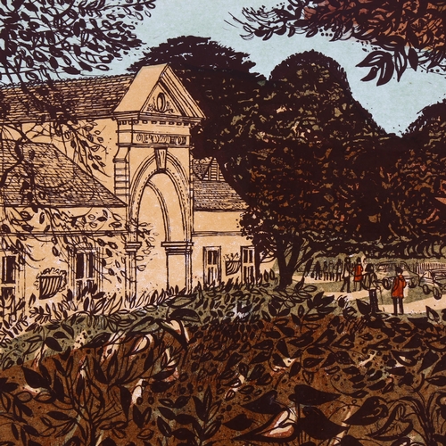 844 - Robert Tavener (British 1920-2004) 'York', linocut, signed lower right in pencil, lower left 52/75 i... 