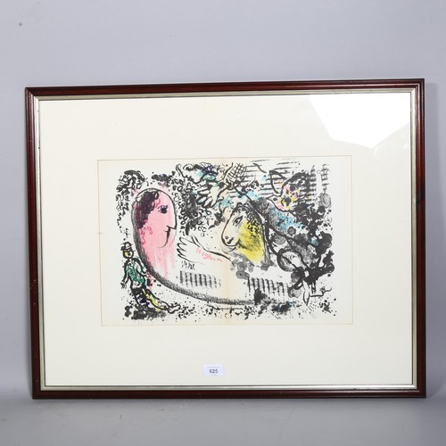 825 - ** Description change** Marc Chagall 'Reverie', original lithograph, with another manner of Chagall ... 