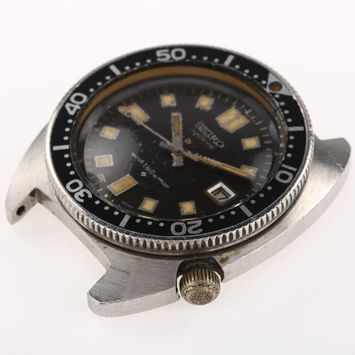 1004 - **DESCRIPTION CHANGE** SEIKO - a stainless steel automatic calendar wristwatch head, ref. 6105-8000,... 