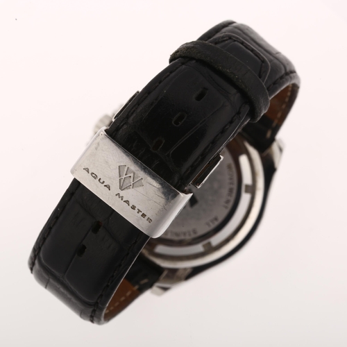 1013 - AQUA MASTER - a stainless steel diamond Professional quartz chronograph wristwatch, silvered dial wi... 