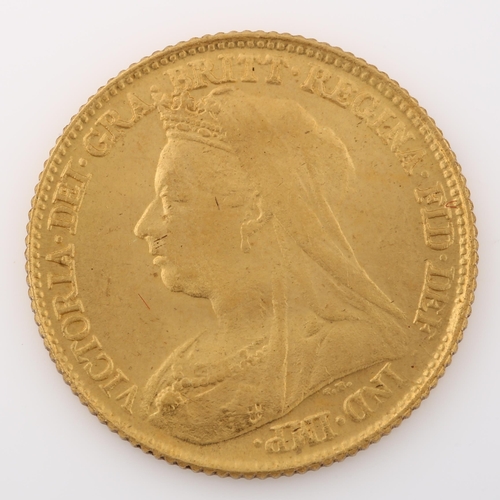 1325 - A Queen Victoria 1896 gold half sovereign coin, 3.9g