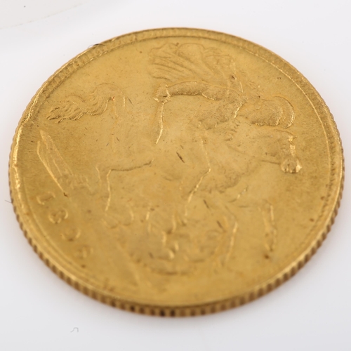 1325 - A Queen Victoria 1896 gold half sovereign coin, 3.9g