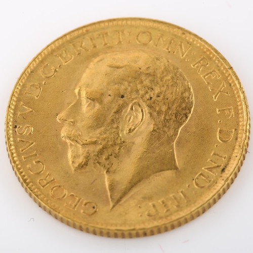 1328 - A George V 1913 gold full sovereign coin, 7.9g