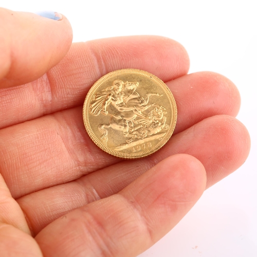 1329 - An Elizabeth II 1978 gold full sovereign coin, 7.9g