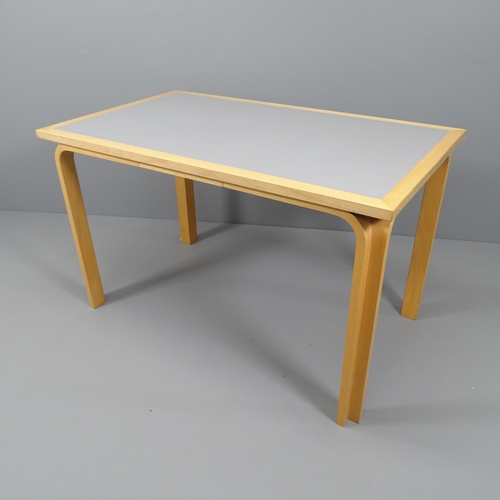 2113 - A Danish rectangular dining table with bent ply legs by Rud Thygesen and Johnny Sorensen for Magnus ... 