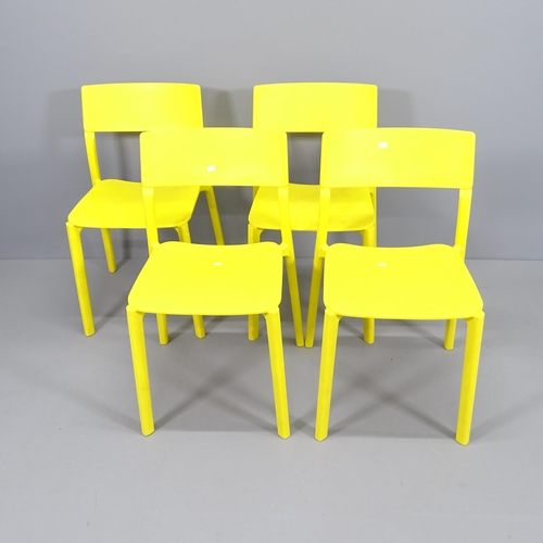 2072 - A set of four IKEA Janinge stacking chairs