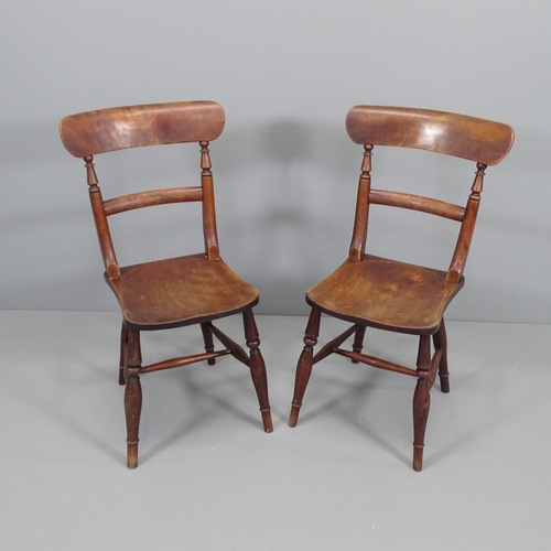 2083 - A pair of Victorian kitchen chairs