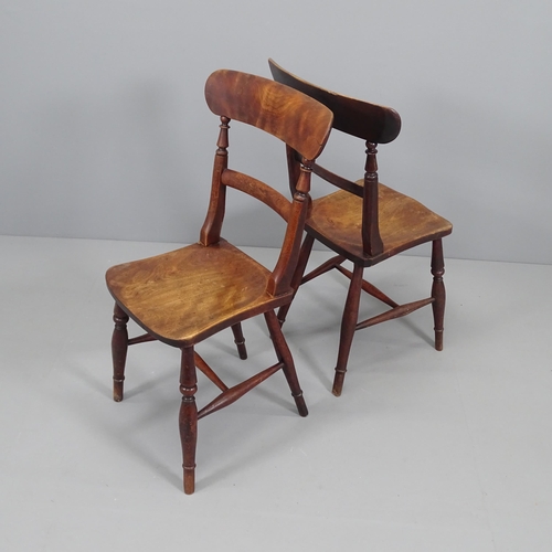 2083 - A pair of Victorian kitchen chairs