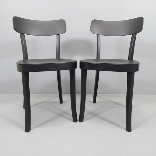 2135 - Jasper Morrison for Vitra, a pair of Basel black side chairs with moulded maker's marks. When new, a... 