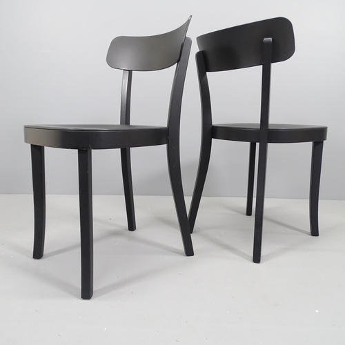 2135 - Jasper Morrison for Vitra, a pair of Basel black side chairs with moulded maker's marks. When new, a... 