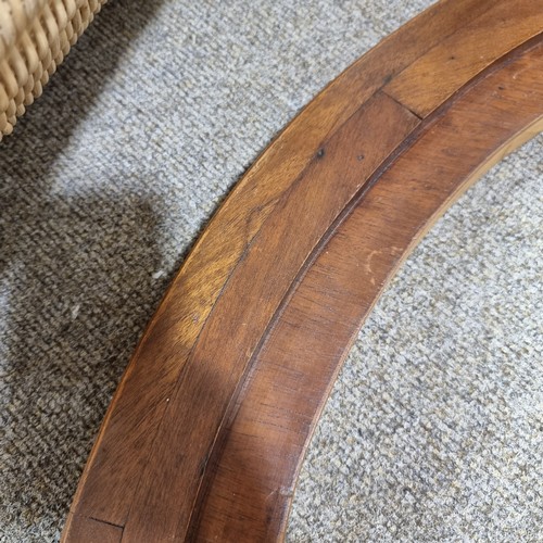 523 - A mid-century Brazilian fruitwood coffee table, with organic abstract fruitwood inserts, on solid br... 