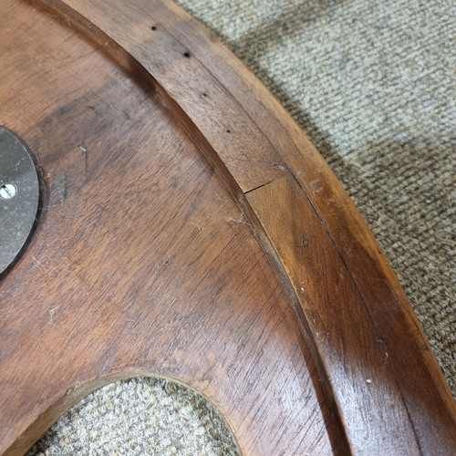 523 - A mid-century Brazilian fruitwood coffee table, with organic abstract fruitwood inserts, on solid br... 