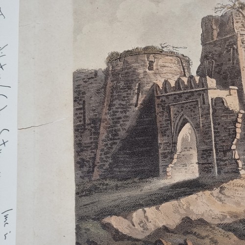 797 - After William Daniell (1749-1840), a rare view of 'West Gate of Firozshahs Cotillah Delhi', a hand c... 