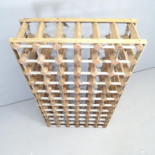 2544 - A 66 bottle wine rack. 65x112x25cm