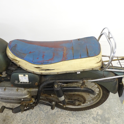 2590 - A Harley-Davidson Sprint 250 CC motorcycle, for restoration. License Plate : 772 XVX.