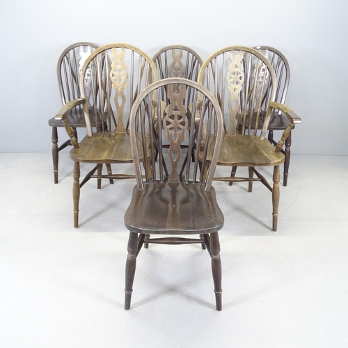 2593 - A set of six wheelback dining chairs (4+2)