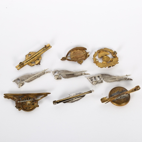 106 - Various sweetheart and other military badges