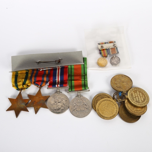 115 - 6 World War I Defence medals, named to 166528 Spr. F Pettman R.E, 97890 Dvr. C.F Butler. R.A., GS801... 