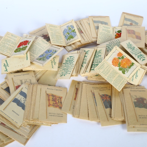 146 - A collection of Kensitas silk cigarette cards