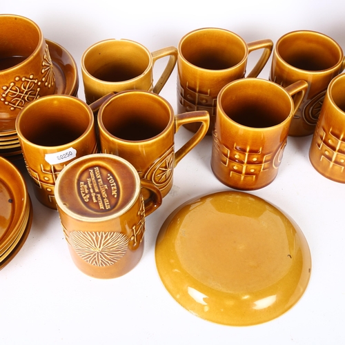 188 - PORTMEIRION - part coffee service in Tottem pattern for 8 people, by Susan William-Ellis