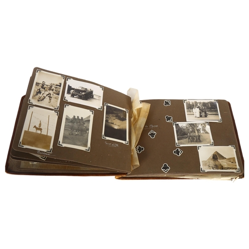 73 - Military Interest - A World War II photo album of Sgt DE Johnson No 1 Egypt Command Signal Regt. App... 