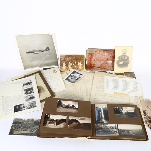 76 - A collection of RAF photographs and ephemera etc