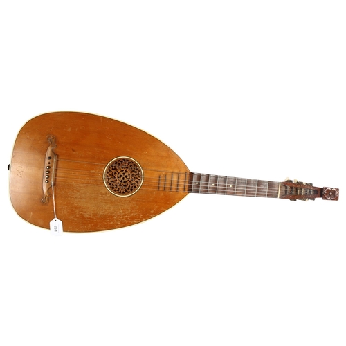 264 - A Vintage German 6-string mandolin, L94cm