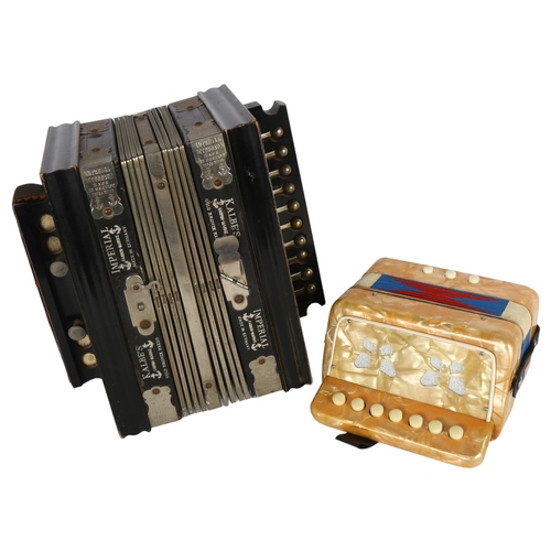 265 - KALBE'S - an Antique accordion, Kalbe's Imperial, made in Germany, and 1 other modern accordion (2)