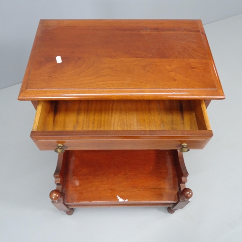 2242 - A modern mahogany night stand. 52x66x46cm.