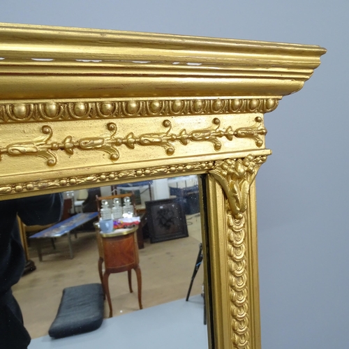 2254 - A modern gilt-painted over-mantle mirror. 121x138cm