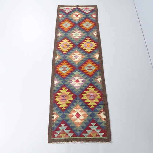 2274 - A Maimana Kilim runner. 203x61cm.