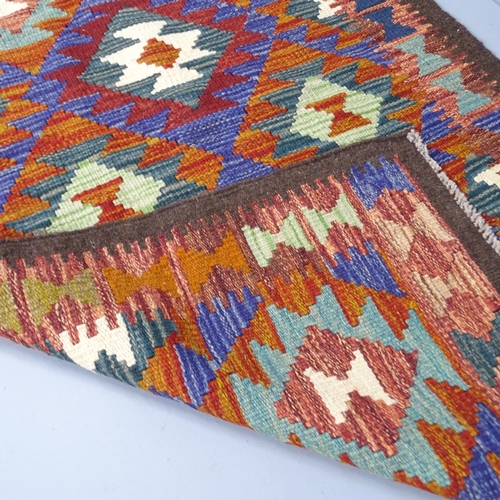 2275 - A Maimana Kilim runner. 296x85cm