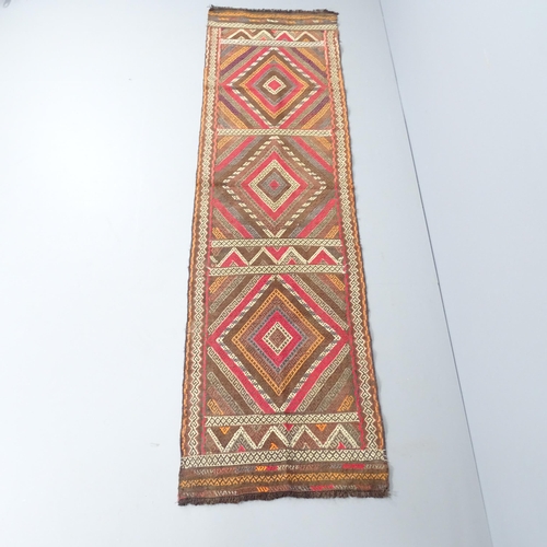 2276 - A Suzni Kilim runner. 258x71cm