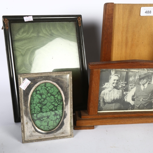 488 - A group of Art Deco and other photo frames, tallest 27cm